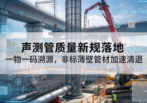 昌江声测管质量新规落地，一物一码溯源，非标薄壁管材加速清退