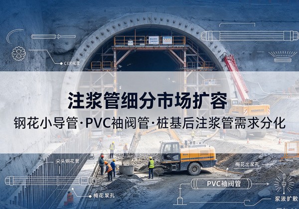 昌江注浆管细分市场扩容，隧道钢花小导管、PVC 袖阀管、桩基后注浆管需求分化